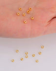 3 x 1.6 mm 925 Sterling Silver Closed Ring Separators İn 24K Gold Vermeil 20 Pcs, Jewelry Findings, VM69A