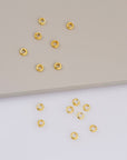 4 x 1.6 mm 925 Sterling Closed Ring Separators İn 24K Gold Vermeil 12 Pcs, Jewelry Findings, VM69B