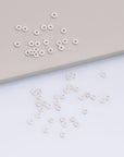 925 Silver 40 Pcs Closed Rope Jump Rings, Sterling Silver Rope Design Jump Rings, Small Closed Rope Rings Seperator, Jewelry Findings, M70