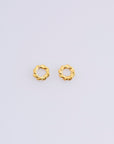 24K Gold Vermeil 40 Pcs Rope Design Jump Rings, 925 Silver Closed Rope Jump Rings, Closed Rope Rings Seperator in 24K Gold, Findings, VM70