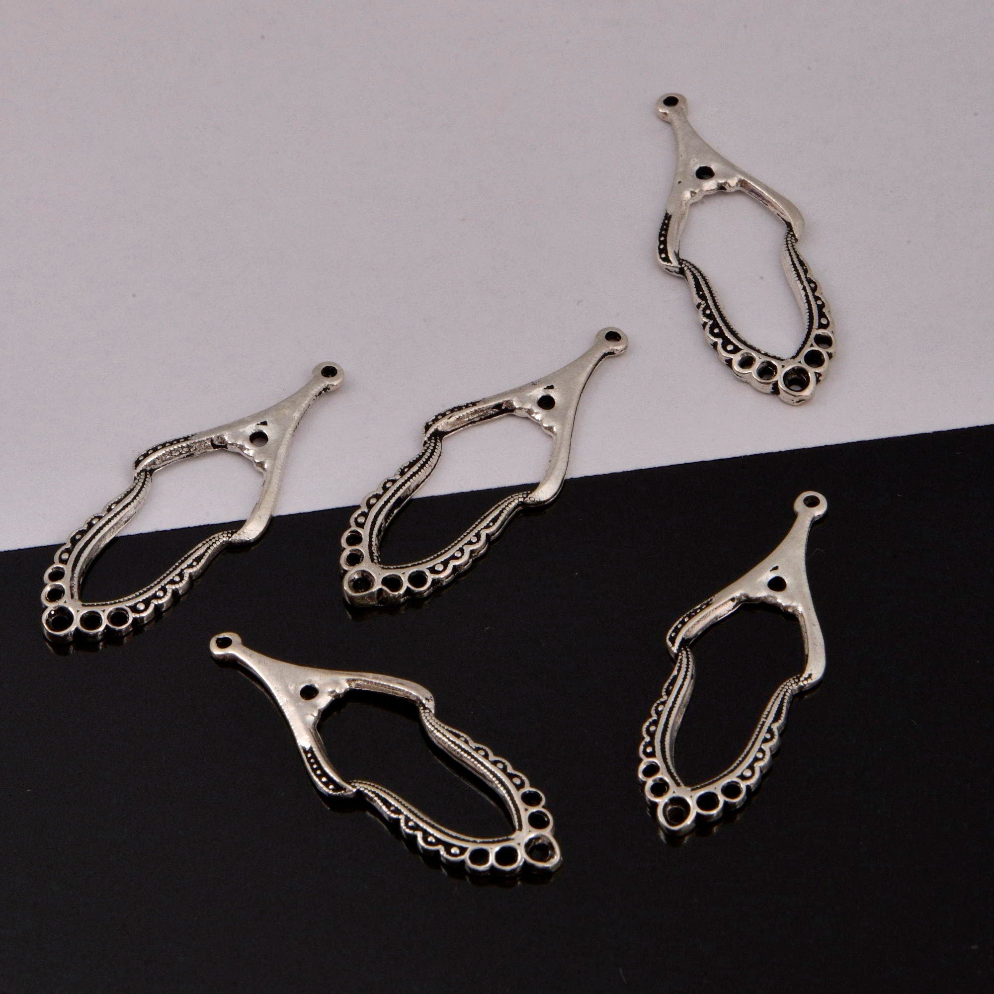 925 Sterling Silver & 24K Gold Vermeil Chandelier Component for Earring, Pendants, Chandelier Connector, Jewelry Findings, SV2/S2