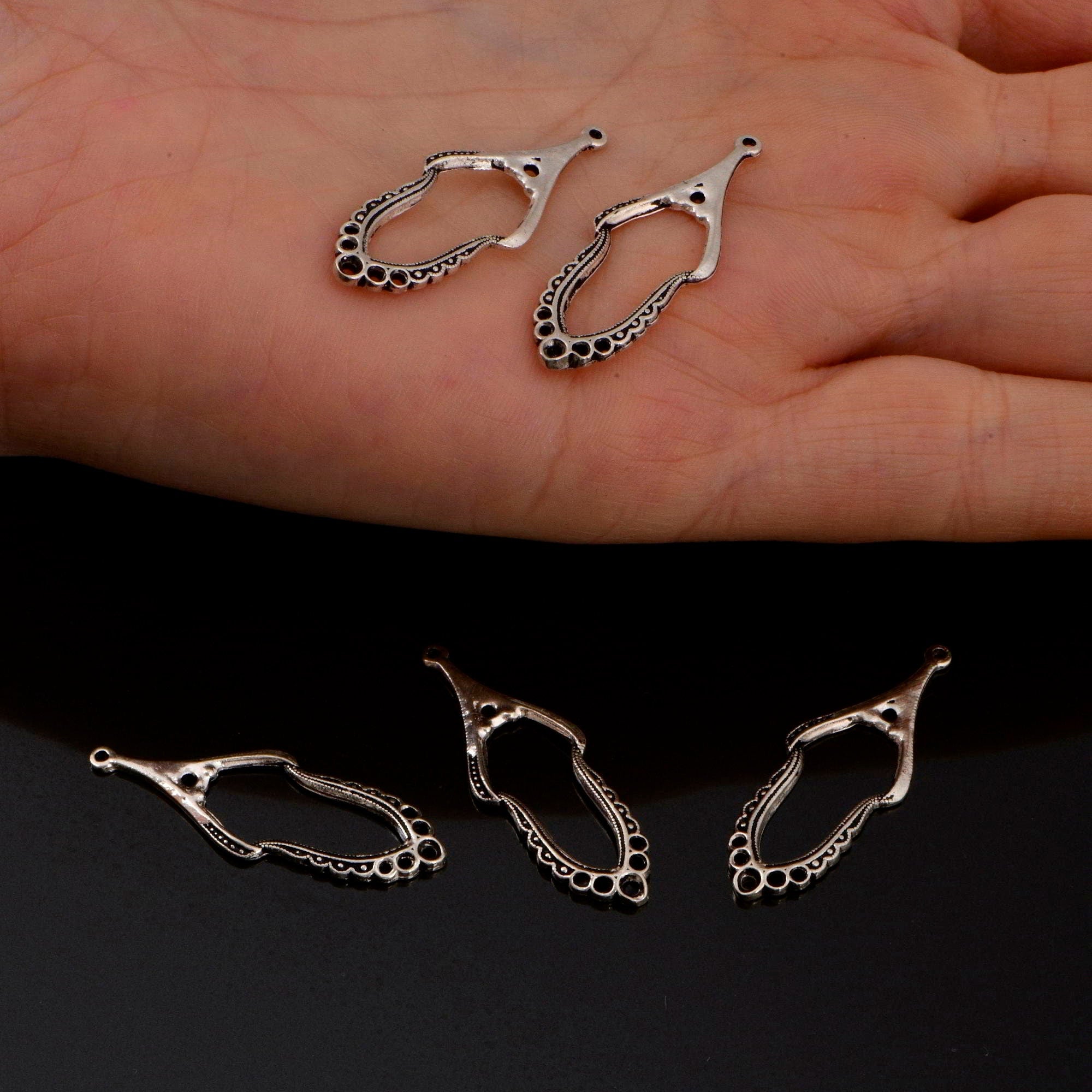 925 Sterling Silver & 24K Gold Vermeil Chandelier Component for Earring, Pendants, Chandelier Connector, Jewelry Findings, SV2/S2