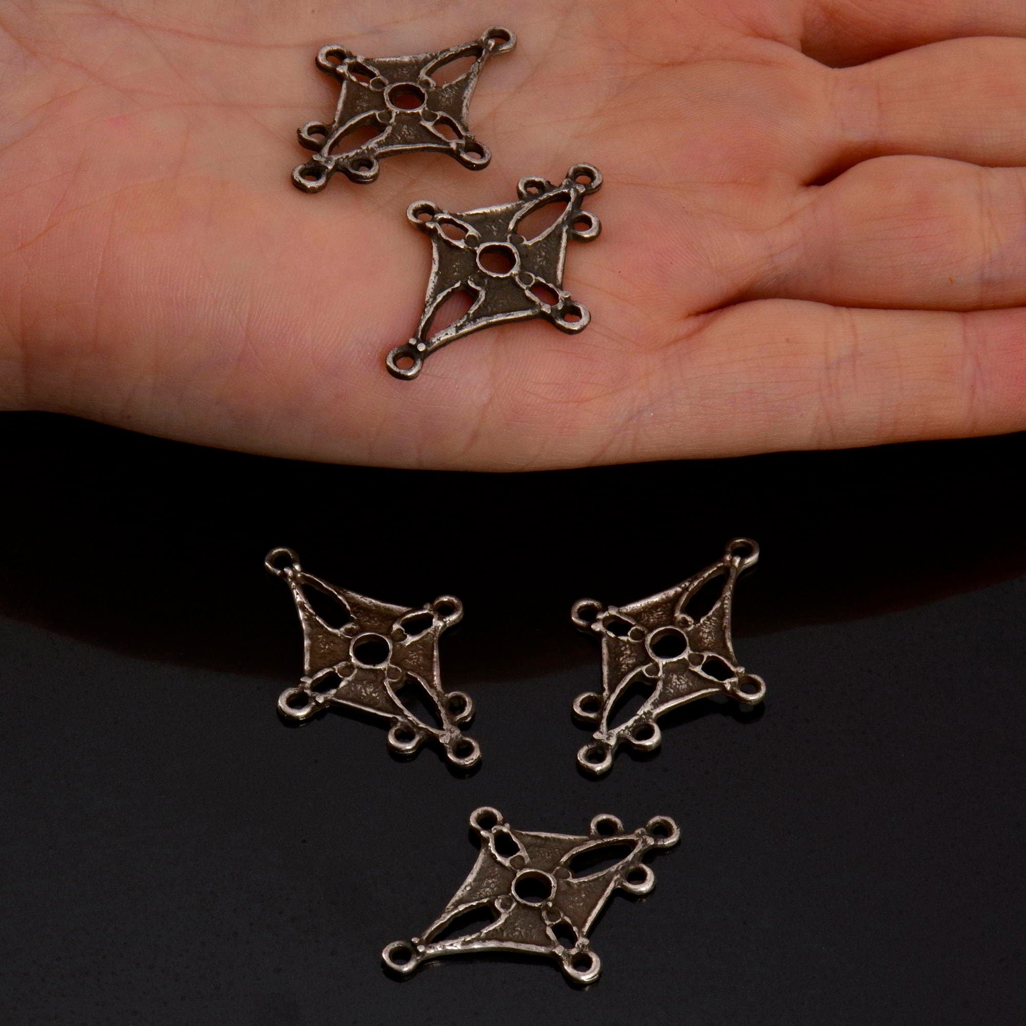 925 Sterling Silver & 24K Gold Vermeil Chandelier Component for Earring, Pendants, Chandelier Connector, Jewelry Findings, SV3/S3