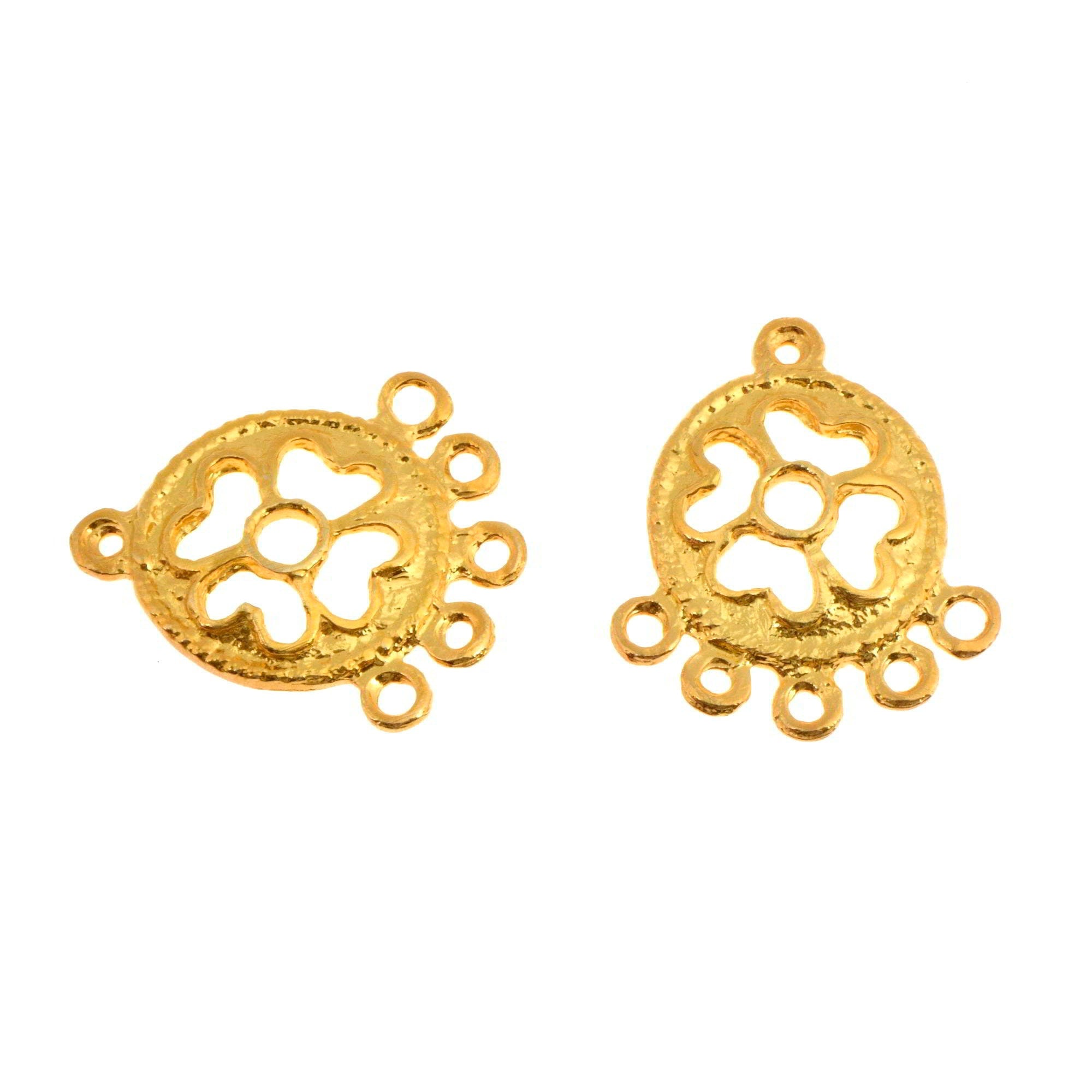 24K Gold Vermeil Chandelier Component for Earring, Pendants, 925 Sterling Silver Chandelier Connectors, Jewelry Findings, S4V