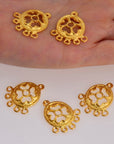 24K Gold Vermeil Chandelier Component for Earring, Pendants, 925 Sterling Silver Chandelier Connectors, Jewelry Findings, S4V