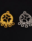 925 Sterling Silver & 24K Gold Vermeil Chandelier Component for Earring, Pendants, Chandelier Connector, Jewelry Findings, SV4/S4