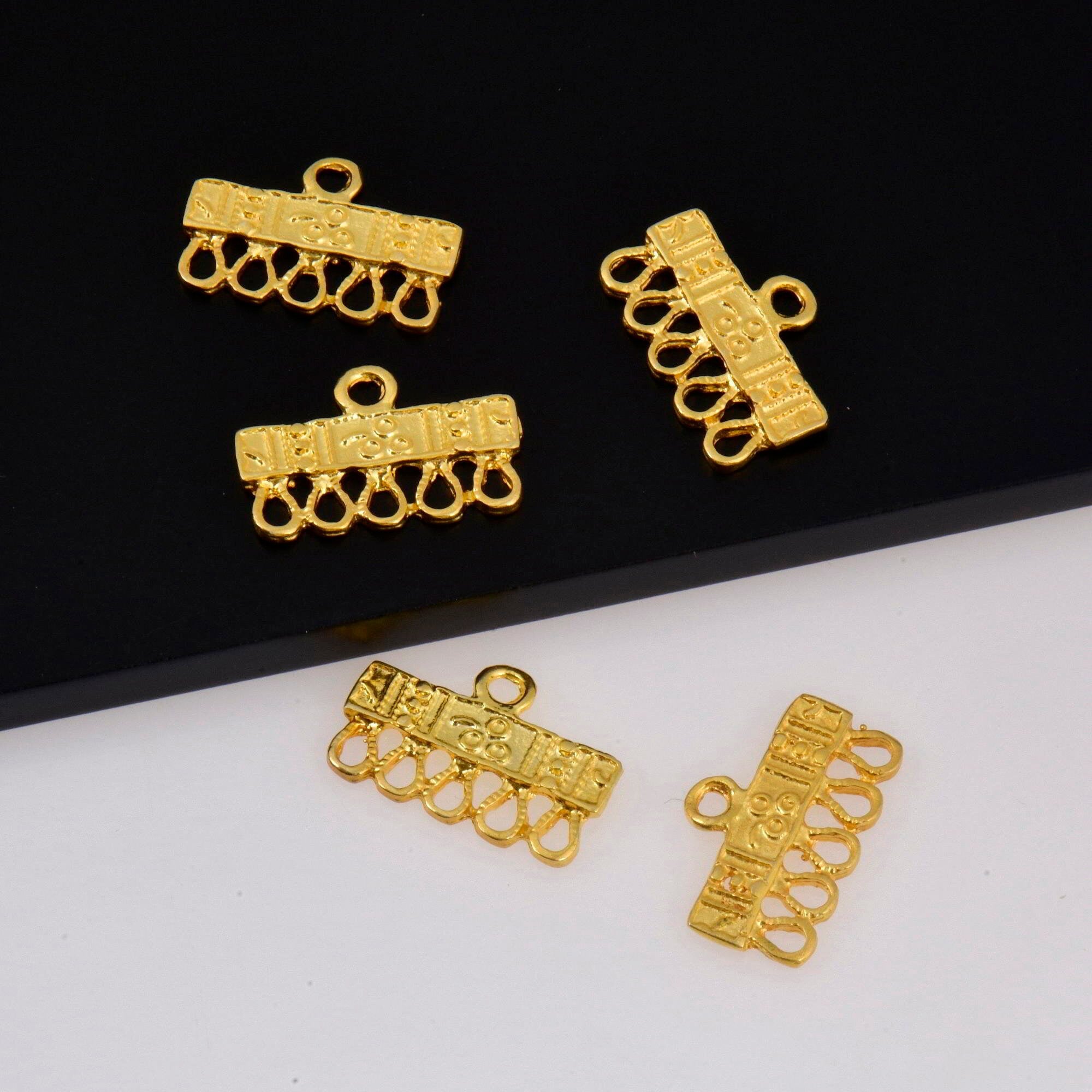 925 Sterling Silver & 24K Gold Vermeil Chandelier Component for Earring, Pendants, Chandelier Connector, Jewelry Findings, SV5/S5