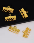 925 Sterling Silver & 24K Gold Vermeil Chandelier Component for Earring, Pendants, Chandelier Connector, Jewelry Findings, SV5/S5