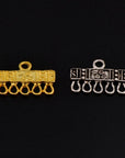 925 Sterling Silver & 24K Gold Vermeil Chandelier Component for Earring, Pendants, Chandelier Connector, Jewelry Findings, SV5/S5