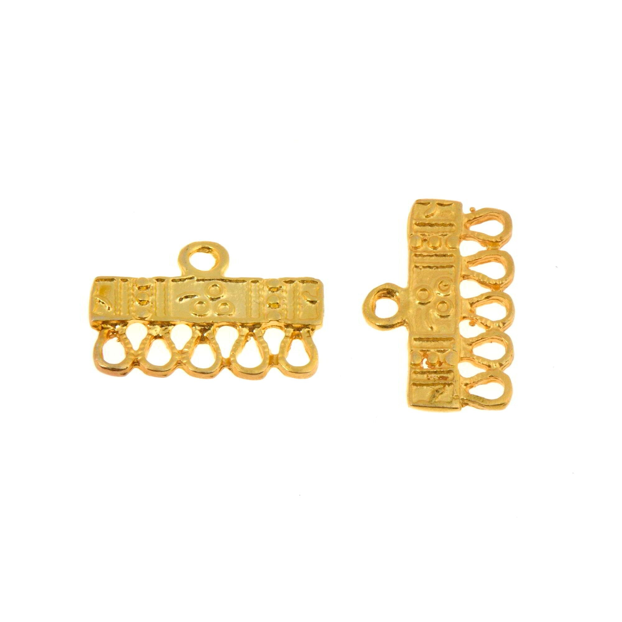 24K Gold Vermeil Chandelier Component for Earring, Pendants, 925 Sterling Silver Chandelier Connectors, Jewelry Findings, S5V