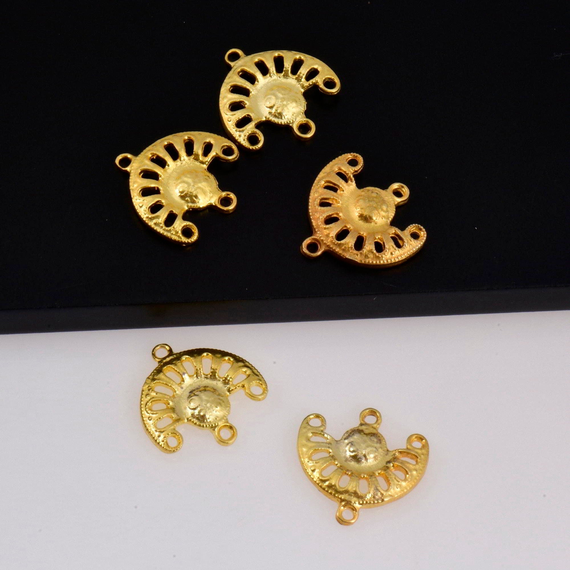 925 Sterling Silver & 24K Gold Vermeil Chandelier Component for Earring, Pendants, Chandelier Connector, Jewelry Findings, SV6/S6