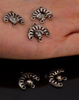 925 Sterling Silver & 24K Gold Vermeil Chandelier Component for Earring, Pendants, Chandelier Connector, Jewelry Findings, SV6/S6