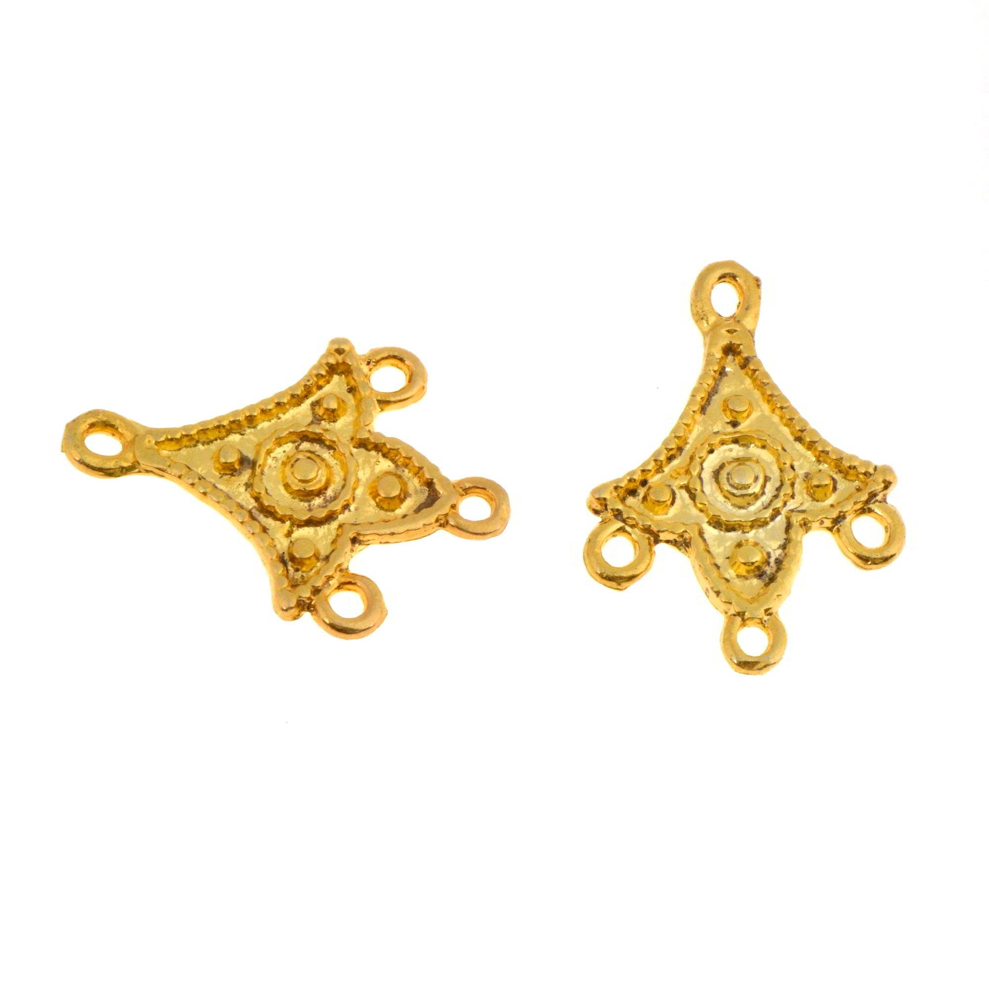 24K Gold Vermeil Chandelier Component for Earring, Pendants, 925 Sterling Silver Chandelier Connectors, Jewelry Findings, S7V