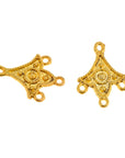 24K Gold Vermeil Chandelier Component for Earring, Pendants, 925 Sterling Silver Chandelier Connectors, Jewelry Findings, S7V