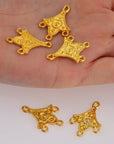 24K Gold Vermeil Chandelier Component for Earring, Pendants, 925 Sterling Silver Chandelier Connectors, Jewelry Findings, S7V