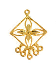 24K Gold Vermeil Chandelier Earring Component, Pendants, Gold Plated 925 Sterling Silver Chandelier Connectors, Jewelry Findings, S8V