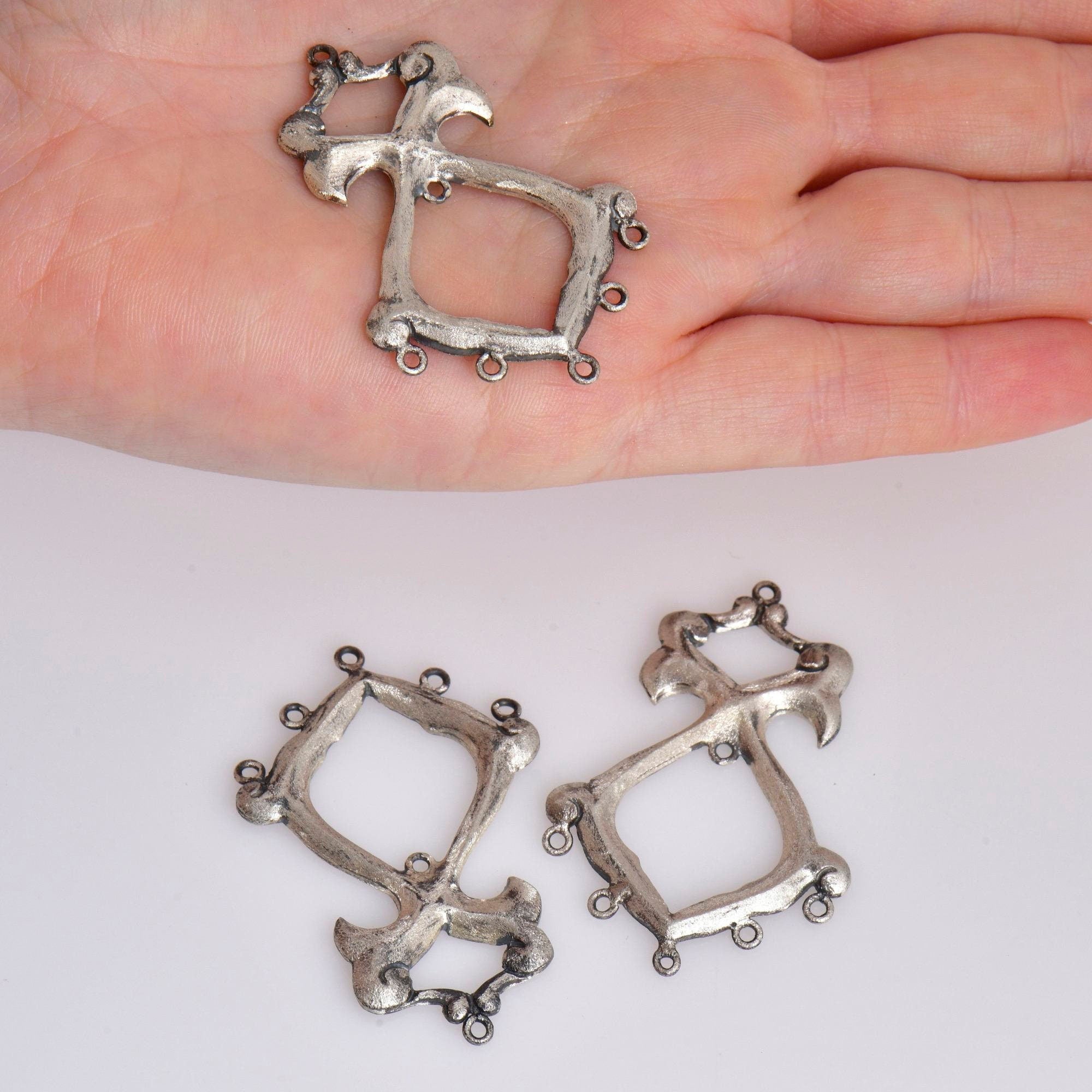 925 Sterling Silver & 24K Gold Vermeil Chandelier Component for Earring, Pendants, Chandelier Connector, Jewelry Findings, SV9/S9