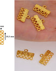 24K Gold Vermeil Chandelier Component for Earring, Pendants, 925 Sterling Silver Chandelier Connectors, Jewelry Findings, S5V