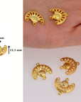 24K Gold Vermeil Chandelier Component for Earring, Pendants, 925 Sterling Silver Chandelier Connectors, Jewelry Findings, S6V