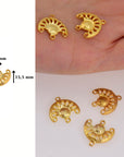 925 Sterling Silver & 24K Gold Vermeil Chandelier Component for Earring, Pendants, Chandelier Connector, Jewelry Findings, SV6/S6