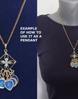 24K Gold Vermeil Chandelier Earring Component, Pendants, Gold Plated 925 Sterling Silver Chandelier Connectors, Jewelry Findings, S8V
