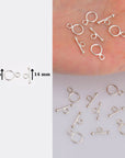 925 Sterling Silver Toggle Clasps, Solid Silver Toggle Clasp, Silver Plain Toggle Clasp Set, Jewelry Making Supplies, Jewelry Findings, M59A
