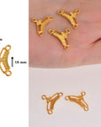 24K Gold Vermeil Chandelier Component for Earring, Pendants, 925 Sterling Silver Chandelier Connectors, Jewelry Findings, S18V