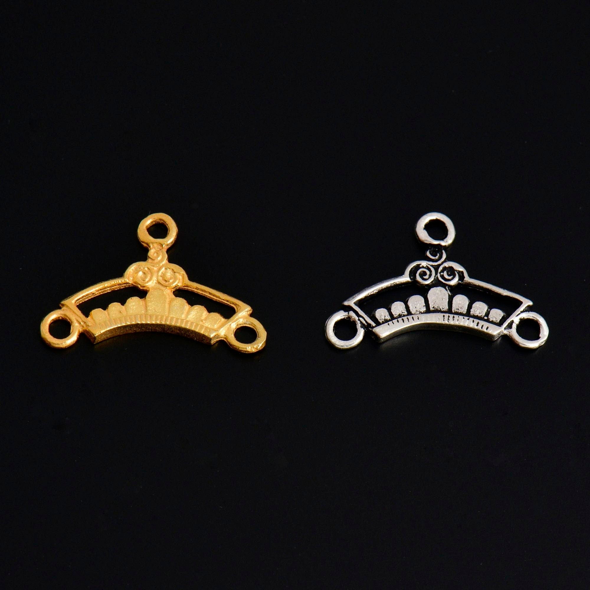 925 Sterling Silver & 24K Chandelier Component for Earring, Pendant, Gold Vermeil Chandelier Connector, Jewelry Finding, SV18/S18