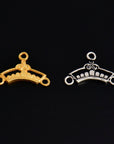 925 Sterling Silver & 24K Chandelier Component for Earring, Pendant, Gold Vermeil Chandelier Connector, Jewelry Finding, SV18/S18