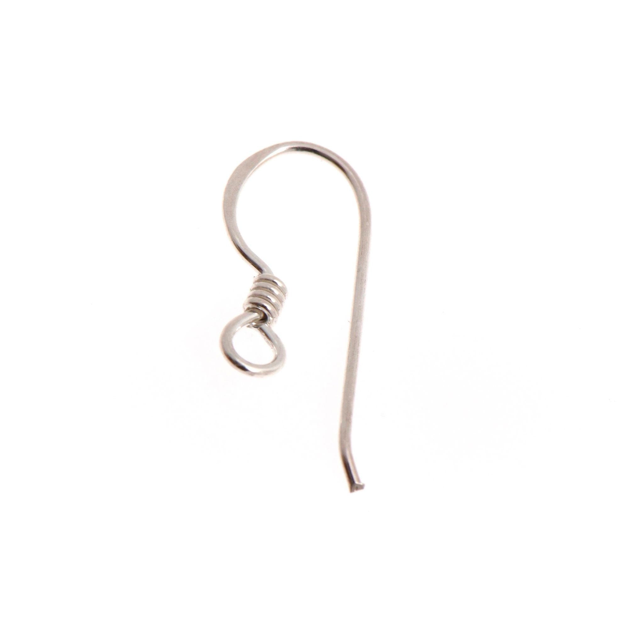 925 Sterling Silver Economical Ear Wires, Solid Silver Earring Hooks, Silver Ball Ear Wires, Earrings Making Supply, S40