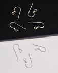 925 Sterling Silver Economical Ear Wires, Solid Silver Earring Hooks, Silver Ball Ear Wires, Earrings Making Supply, S40
