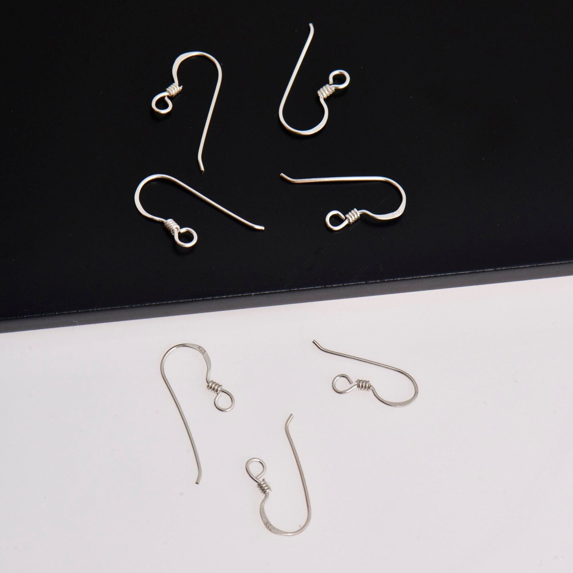 24K Gold Vermeil & 925 Sterling SilverEconomical Ear Wires, Earring Hooks, Ball Ear Wires, Earrings Making Supply, S40V/S40