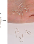 925 Sterling Silver Economical Ear Wires, Solid Silver Earring Hooks, Silver Ball Ear Wires, Earrings Making Supply, S40