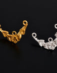 24K Gold Vermeil & 925 Silver Flower Earring Posts, Silver Daisy Stud Earrings with Hooks, Jewelry Making Finding, S41V/S41