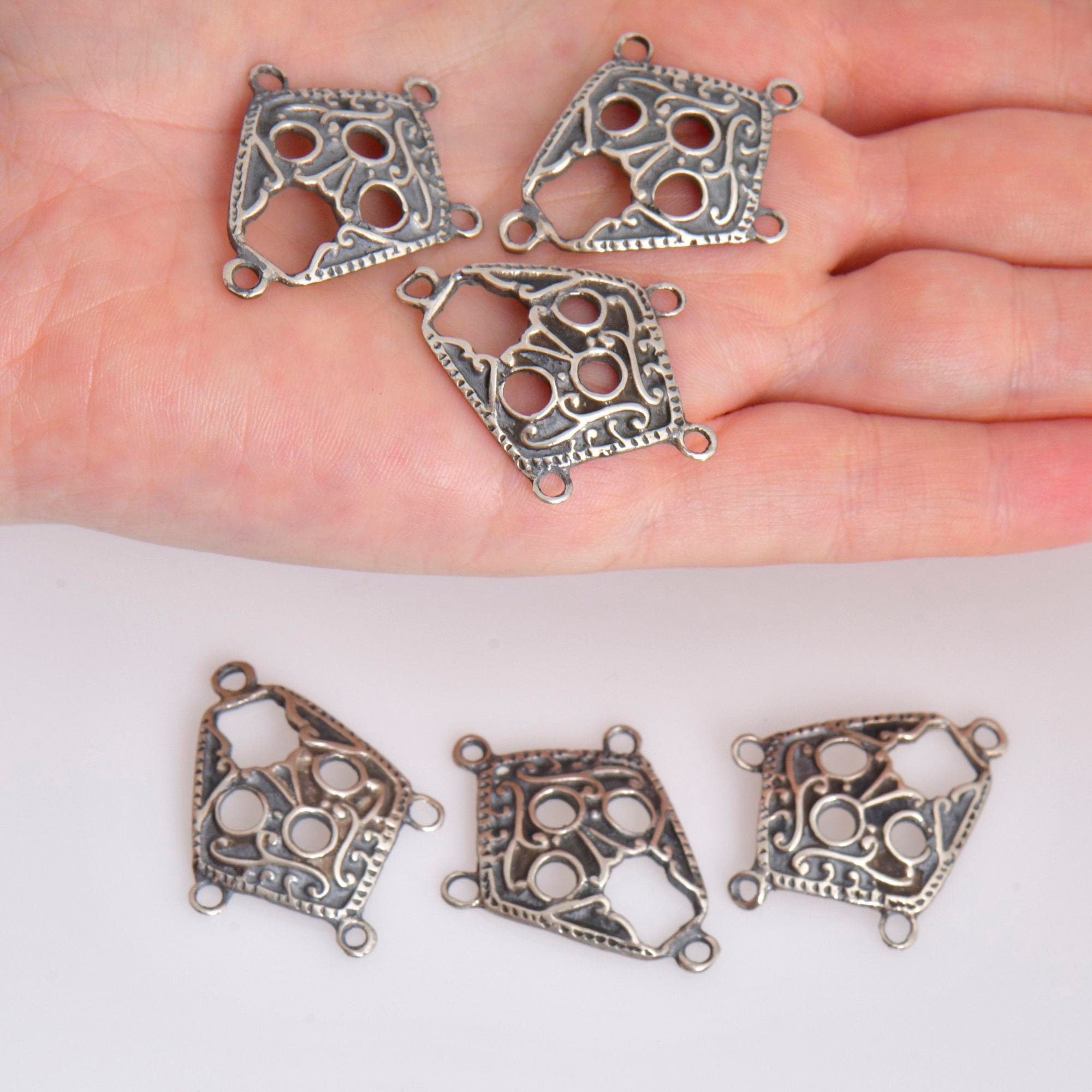 925 Sterling Silver & 24K Gold Vermeil Chandelier Component for Earring, Pendant, Chandelier Connector, Jewelry Finding, SV43/S43