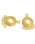 24K Gold Vermeil Chandelier Earring Component, Pendants, Gold Plated 925 Sterling Silver Chandelier Connectors, Jewelry Findings, S44V