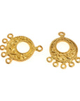 24K Gold Vermeil Chandelier Earring Component, Pendants, Gold Plated 925 Sterling Silver Chandelier Connectors, Jewelry Findings, S45V