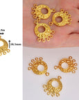 925 Sterling Silver & 24K Gold Vermeil Chandelier Component for Earring, Pendant, Chandelier Connector, Jewelry Finding, SV45/S45