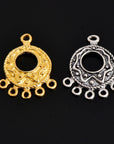 925 Sterling Silver & 24K Gold Vermeil Chandelier Component for Earring, Pendant, Chandelier Connector, Jewelry Finding, SV45/S45