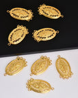 24K Gold Vermeil Chandelier Earring Component, Pendants, Gold Plated 925 Sterling Silver Chandelier Connectors, Jewelry Findings, S46V