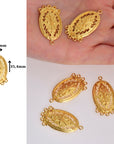 24K Gold Vermeil Chandelier Earring Component, Pendants, Gold Plated 925 Sterling Silver Chandelier Connectors, Jewelry Findings, S46V
