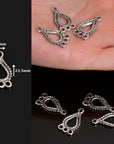 925 Sterling Silver & 24K Gold Vermeil Chandelier Component for Earring, Pendant, Chandelier Connector, Jewelry Finding, SV47/S47