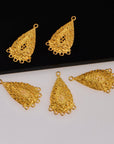 24K Gold Vermeil Chandelier Earring Component, Pendants, Gold Plated 925 Sterling Silver Chandelier Connectors, Jewelry Findings, S48V