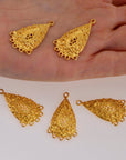 24K Gold Vermeil Chandelier Earring Component, Pendants, Gold Plated 925 Sterling Silver Chandelier Connectors, Jewelry Findings, S48V