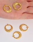 24K Gold Vermeil Chandelier Earring Component, Pendants, Gold Plated 925 Sterling Silver Chandelier Connectors, Jewelry Findings, S53V