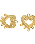 24K Gold Vermeil Chandelier Earring Component, Pendants, Gold Plated Sterling Silver Chandelier Connectors, Jewelry Findings, S55V