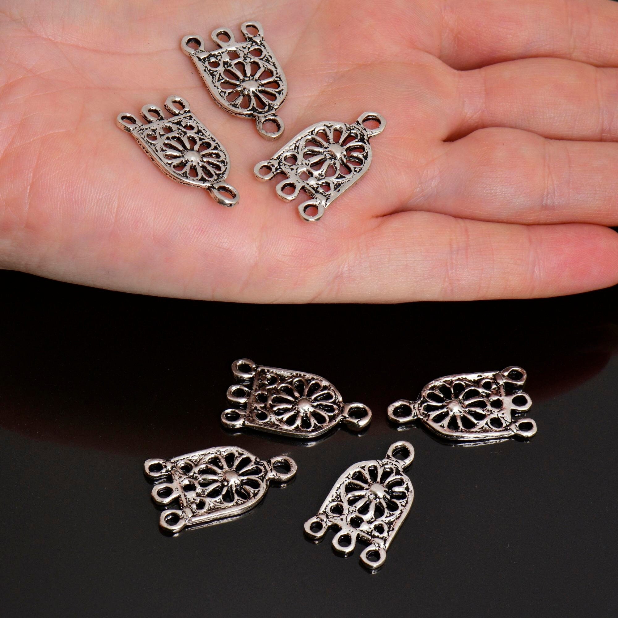 925 Sterling Silver & 24K Gold Vermeil Chandelier Component for Earring, Pendant, Chandelier Connector, Jewelry Finding, SV56/S56