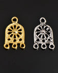 925 Sterling Silver & 24K Gold Vermeil Chandelier Component for Earring, Pendant, Chandelier Connector, Jewelry Finding, SV56/S56