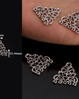 925 Sterling Silver Chandelier Component for Earring, Pendants, Solid Silver Chandelier Connectors, Chandelier Shape Jewelry Findings, S49