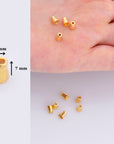 24K Gold Vermeil Cone Shape Beads, 24K Gold Plated Cone Bead Caps, 925 Solid Silver Plain Cone End Beads, Jewelry Making Supplies, VM28B